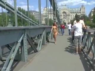 Edan naked tereza shows her hot body on publik streets