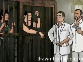 Archer hentai - fengsel kjønn med lana