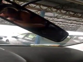 My captivating blonde wife getting fucked by stranger in the car clip 2